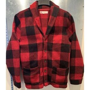 Levi Strauss Size Large Women’s Buffalo Plaid Fleece Knit Jacket